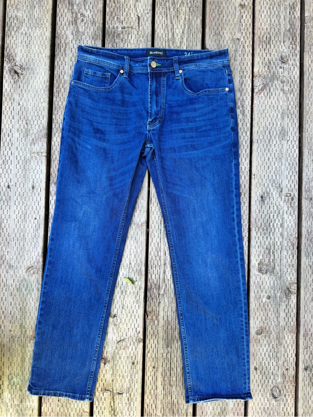 Blank NYC Men’s Deep Blue Slim Straight Jeans